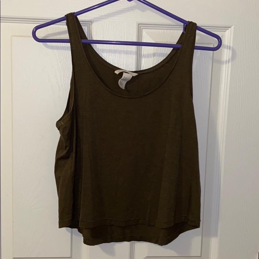 Army green H&M tank top